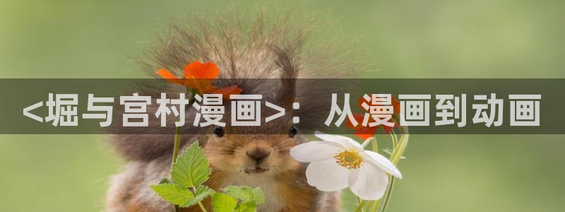 虫虫漫画是什么类型的漫画：<堀与宫村漫画>：从漫画到动画